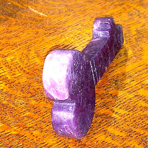 LEPIDOLITE KEY CARVED CRYSTAL CALMING BALANCE PEACE HEALING STONE NEW - Picture 4 of 7